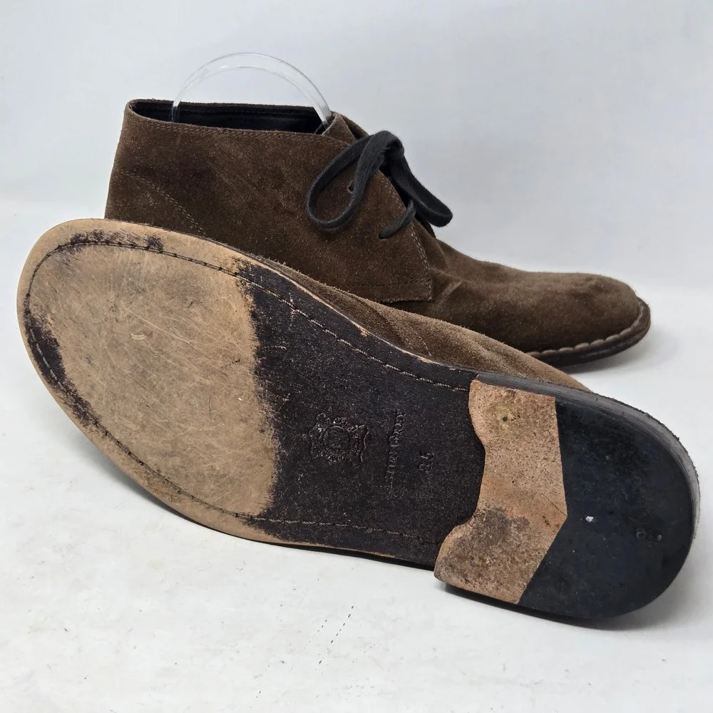 Aston Grey Collection Mens Brown Suede Chukka Desert Boots Size 8.5